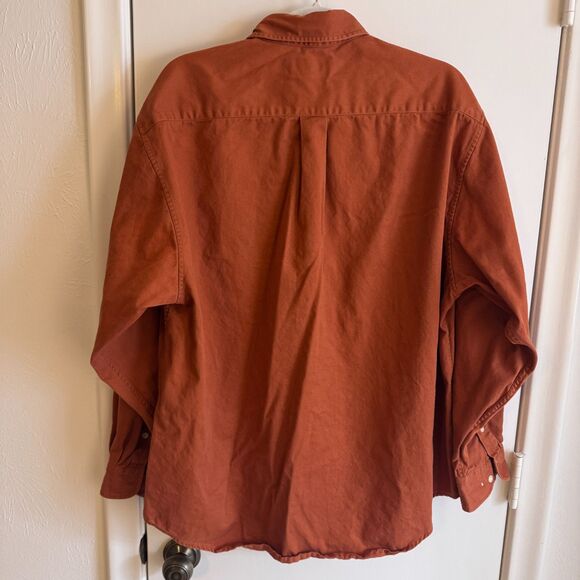 University of Texas Longhorns Burnt Orange Button Down Long Sleeve Shirt Size L - Picture 3 of 5